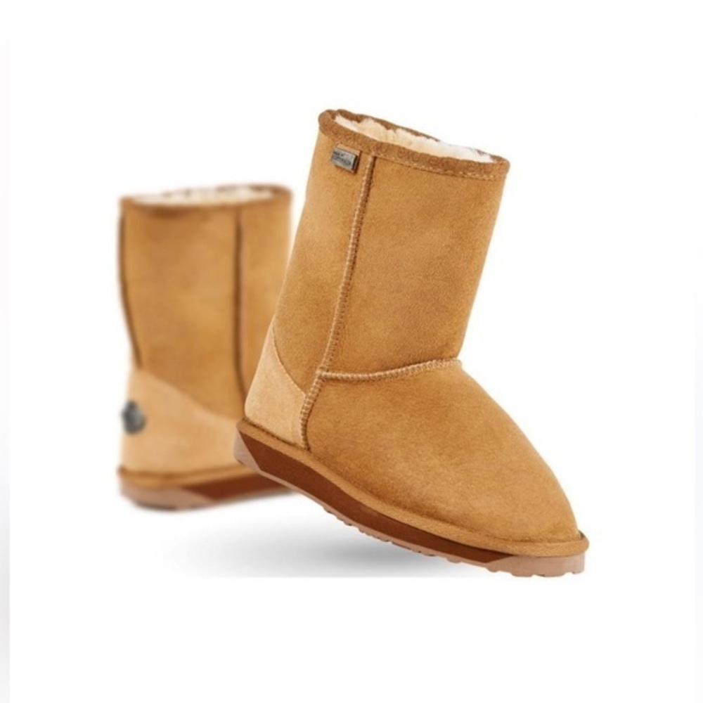 Emu Tan Australian wool shearling Ankle Boots pull on winder snow